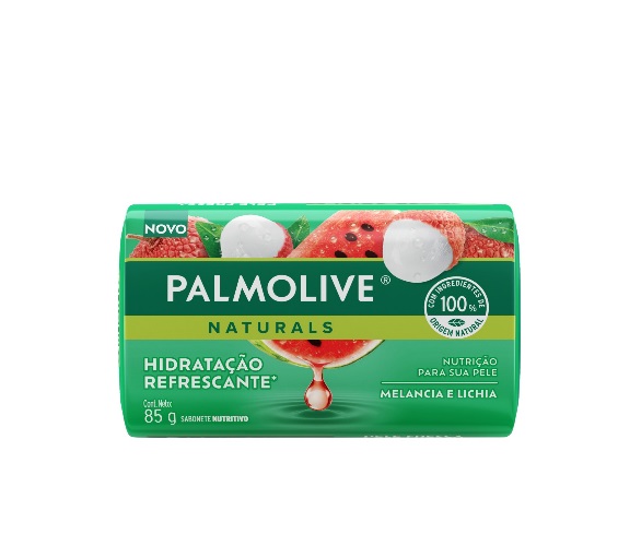 Sabonete Palmolive Natural Hidratação Refrescante Melancia e Lichia 85g