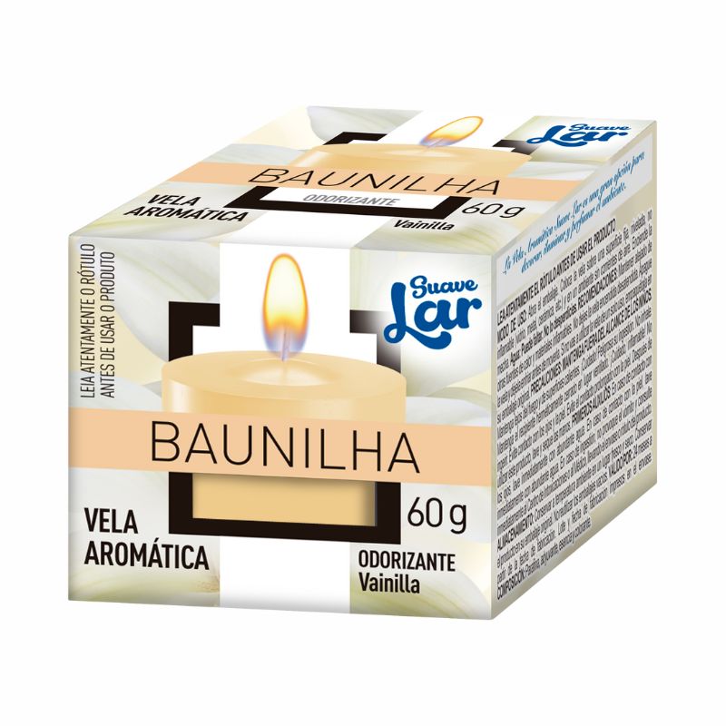 VELA AROMATICA SUAVE LAR BAUNILHA