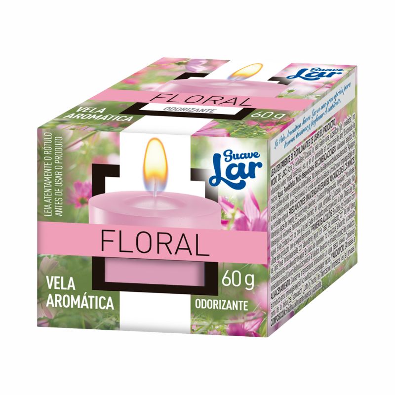 VELA AROMATICA SUAVE LAR FLORAL