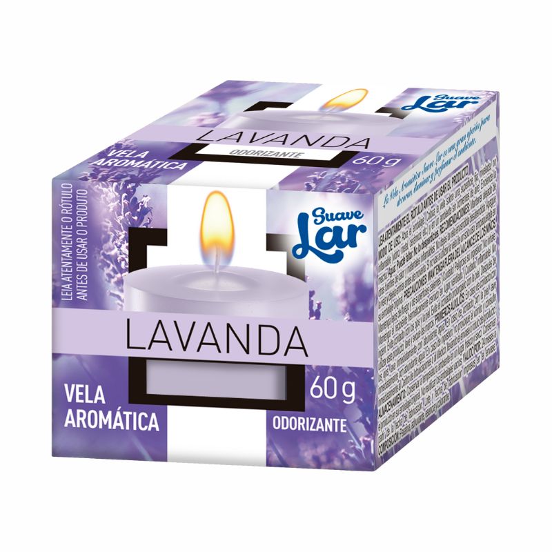 VELA AROMATICA SUAVE LAR LAVANDA