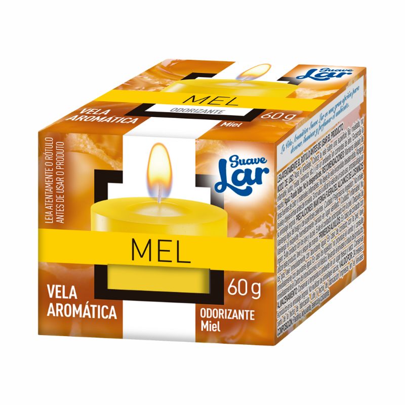 VELA AROMATICA SUAVE LAR MEL