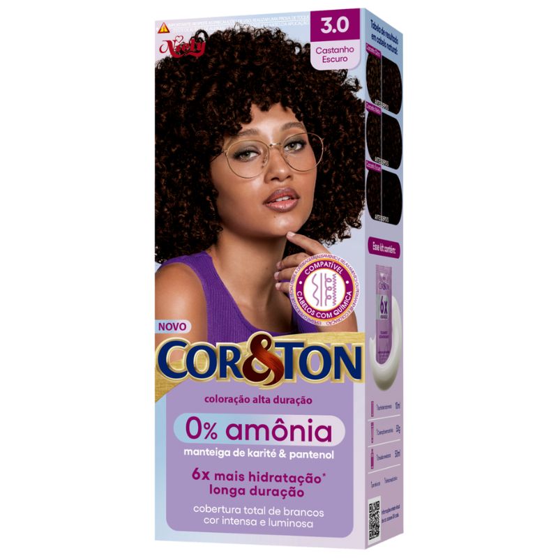 TIN COR&TON 0% AMONIA 3.0 CASTANHO ESCUR