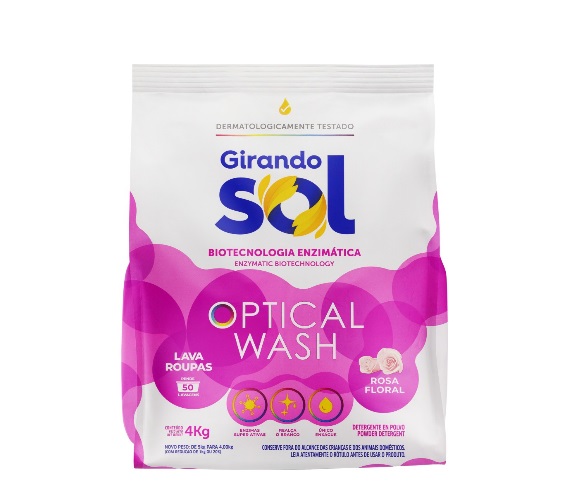 LAVA ROUPA PO GIRANDO SOL ROSA FLORAL PC