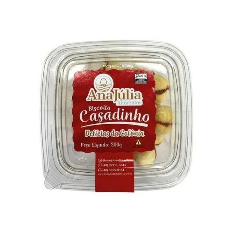 Biscoito Ana Julia Casadinho Pote 200g
