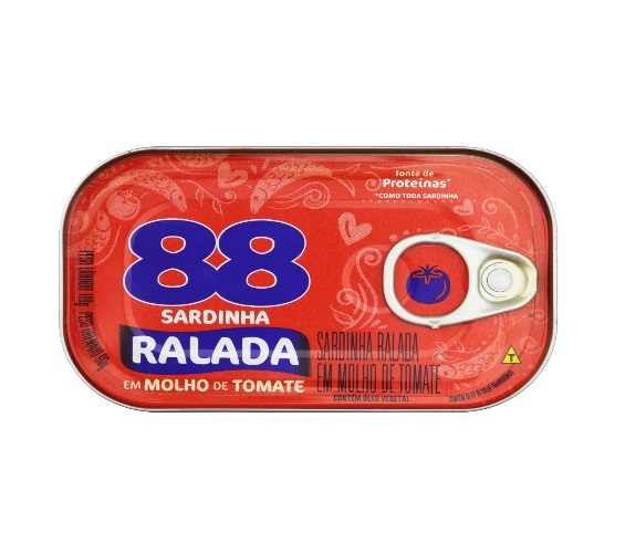 Sardinha 88 Ralada com Molho de Tomate 110g