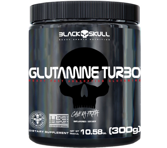 Suplemento Alimentar Black Skull Glutamine Turbo 300g