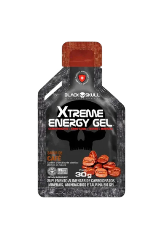 Suplemento Alimentar Black Skull Xtreme Energy sabor Café 30g