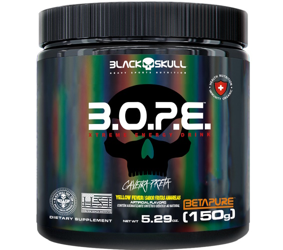 Suplemento Alimentar Black Skull Pré Treino Bope FRT 150g