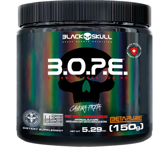 Suplemento Alimentar Black Skull Pré Treino Bope Fruti 150g