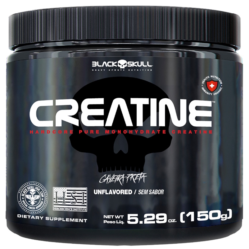 Suplemento Alimentar Black Skull Creatine sem Sabor 150g