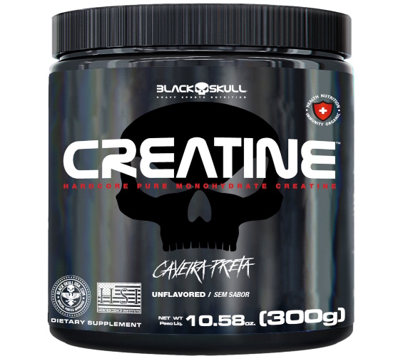 Suplemento Alimentar Black Skull Creatine sem Sabor 300g