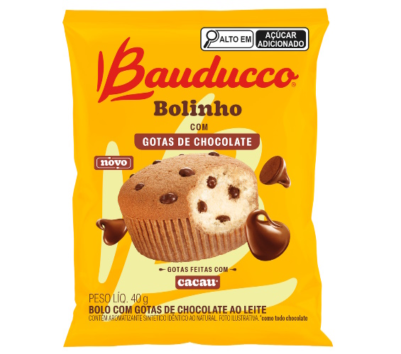 Bolinho Bauducco Gotas de Chocolate ao Leite 40g