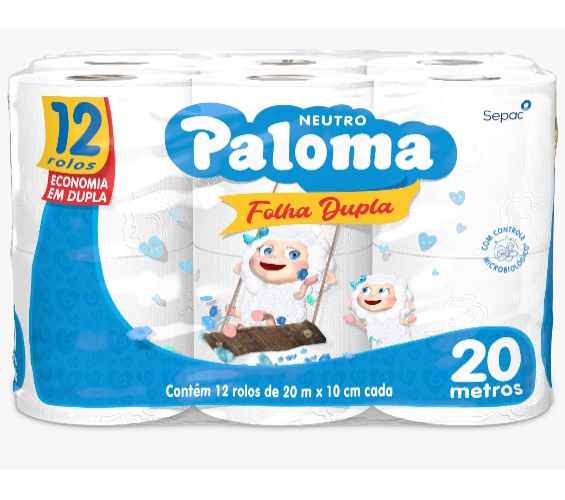 PAPEL HIG PALOMA FL DUPLA 20M
