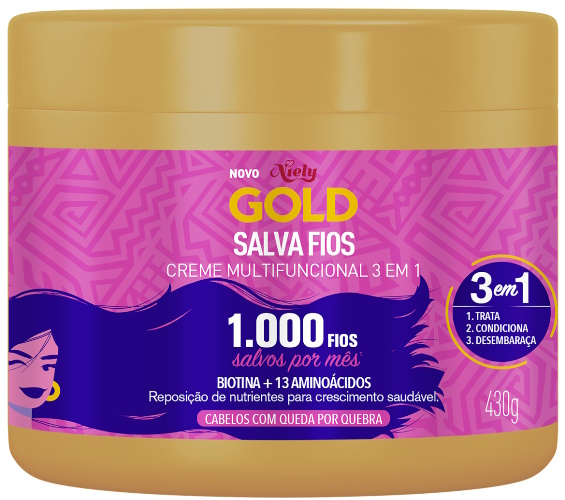 CR TRAT NIELY GOLD SALVA FIOS MULTF 3EM1