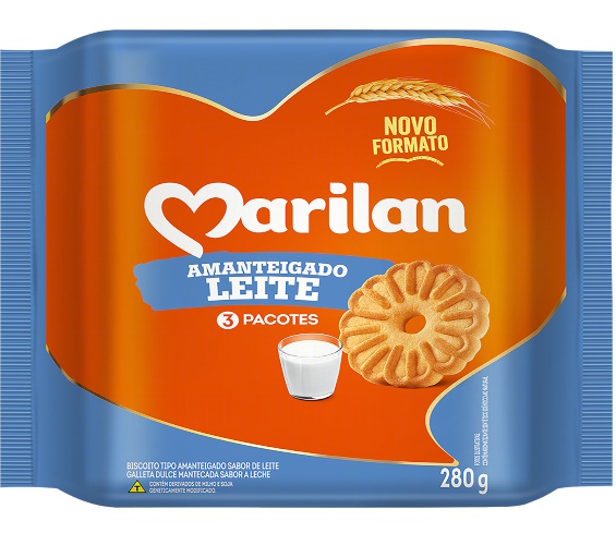 Biscoito Marilan Amanteigado Leite 280g