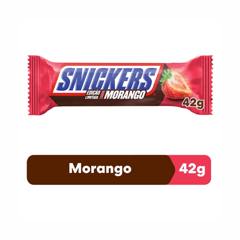 Chocolate Snickers sabor Morango 42g