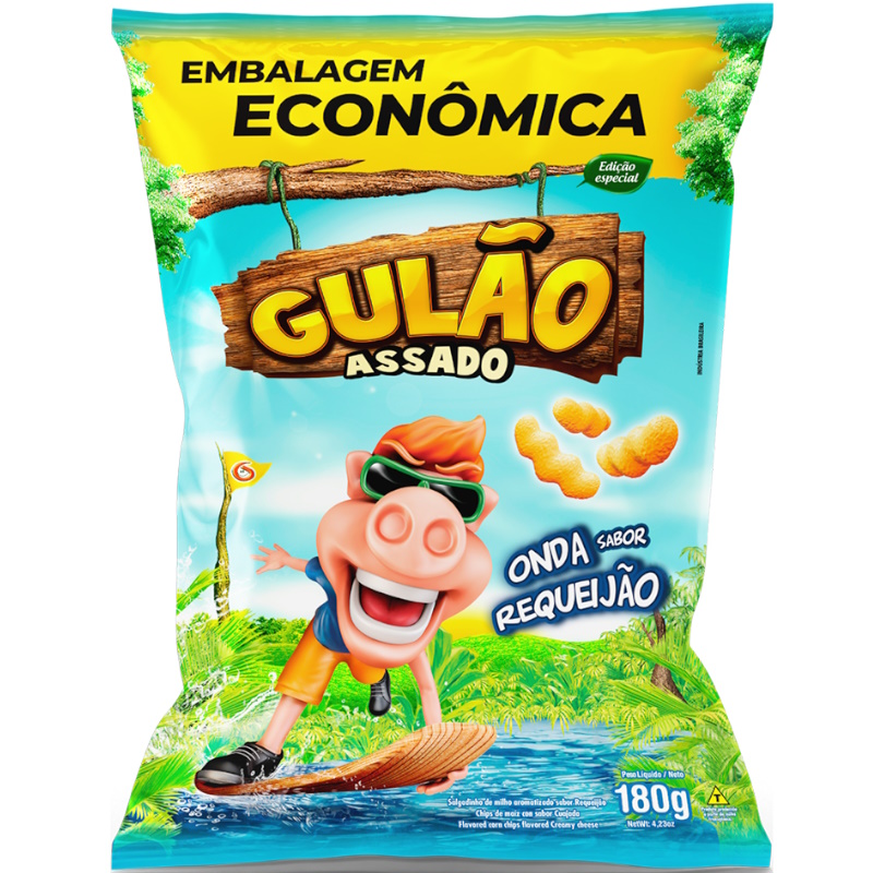Salgadinho Gulozitos Gulão Requeijão 180g