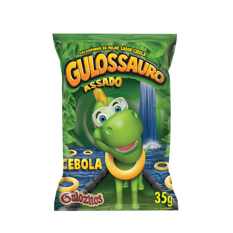 Salgadinho Gulozitos Gulossauro Cebola 35g