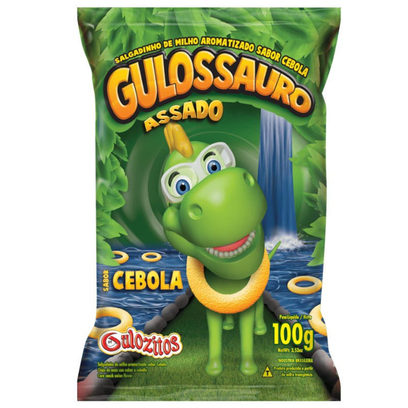 Salgadinho Gulozitos Gulossauro Cebola 100g
