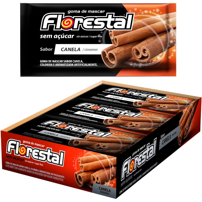 GOMA MASCAR FLORESTAL CANELA S/ ACUCAR