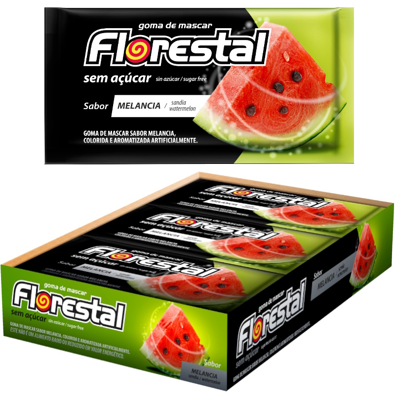 GOMA MASCAR FLORESTAL MELANCIA S/ ACUCAR