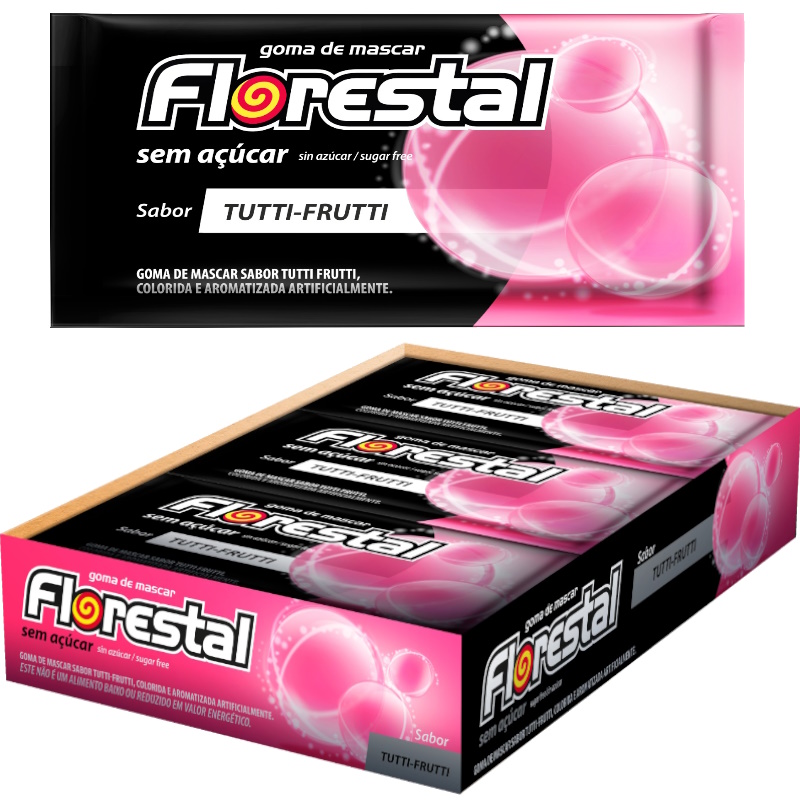 GOMA MASCAR FLORESTAL T FRUTI S/ACUCAR