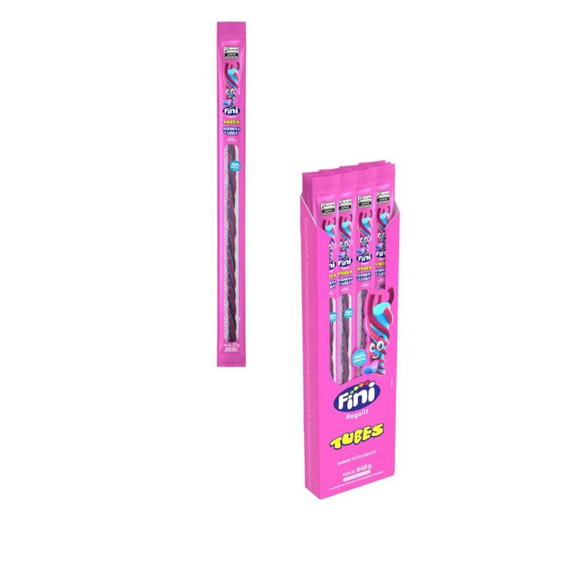 Goma Fini Tubes Desenrola & Estika Tutti Frutti 27g