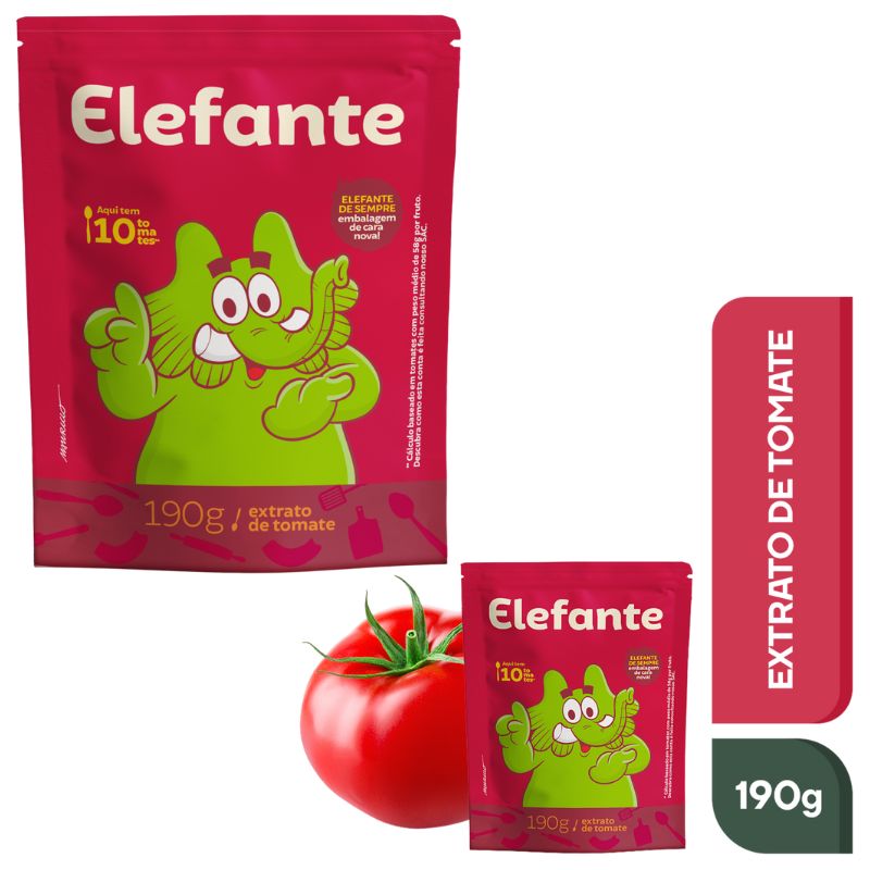 Extrato de Tomate Elefante Sachê 190g