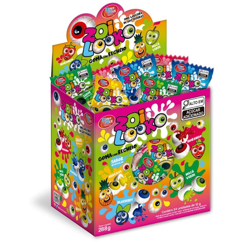 BALA GOMA DOCE MIX RECH ZOI LOOKO