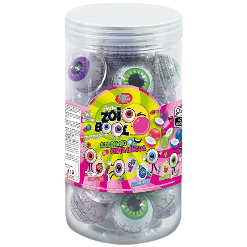 CHICLE DOCE MIX AZEDO P LINGUA ZOI BOOL
