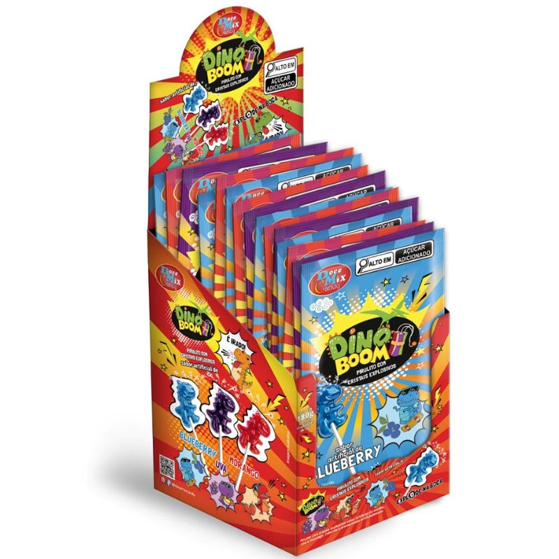 PIRULITO DOCE MIX DINO BOOM CRIST EXPLOS