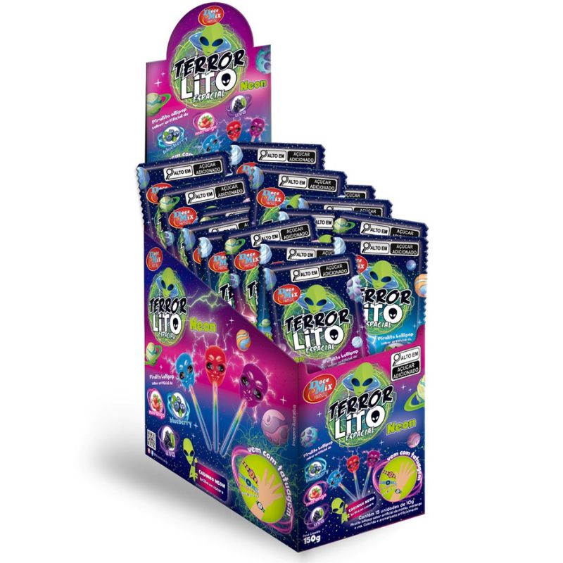 PIRULITO DOCE MIX TERROR LITO N ESPACIAL