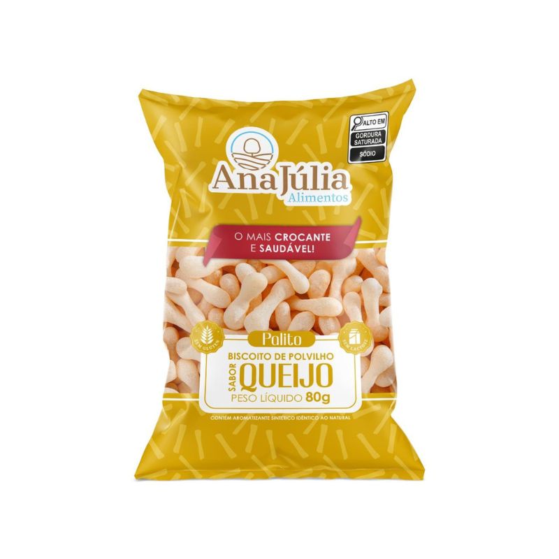 Palito Polvilho Ana Julia Queijo 80g