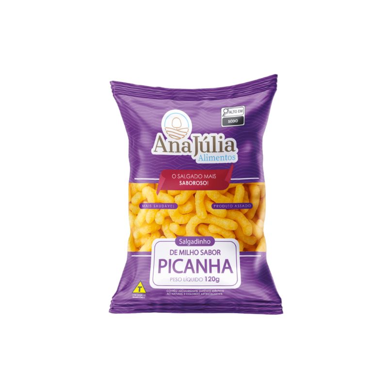Salgadinho Ana Júlia sabor Picanha 120g