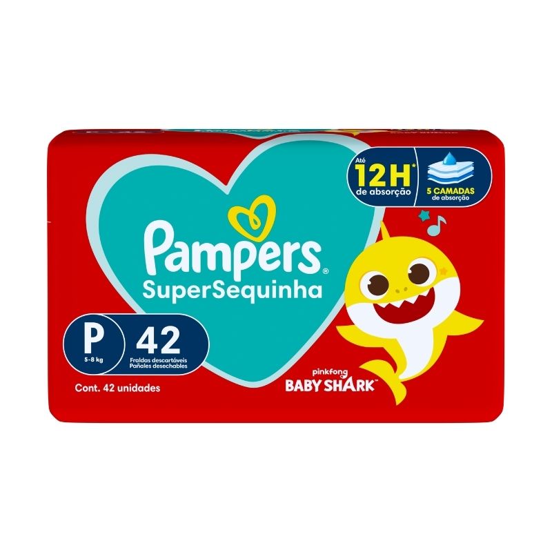 FRALDA DEC PAMPERS SUPERSEQUINHA P