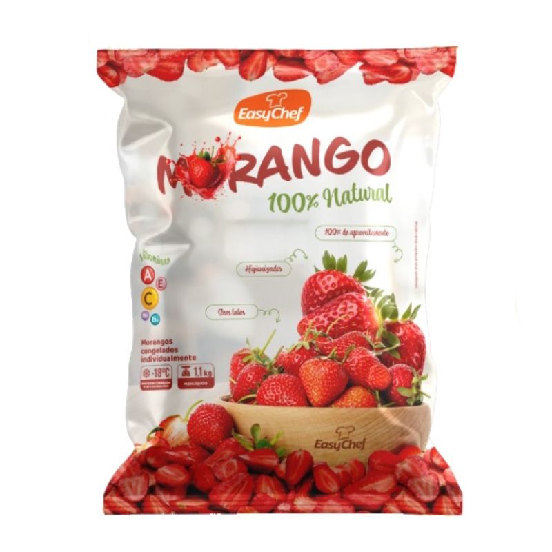 Morango Easychef Inteiro Congelado 1,1Kg
