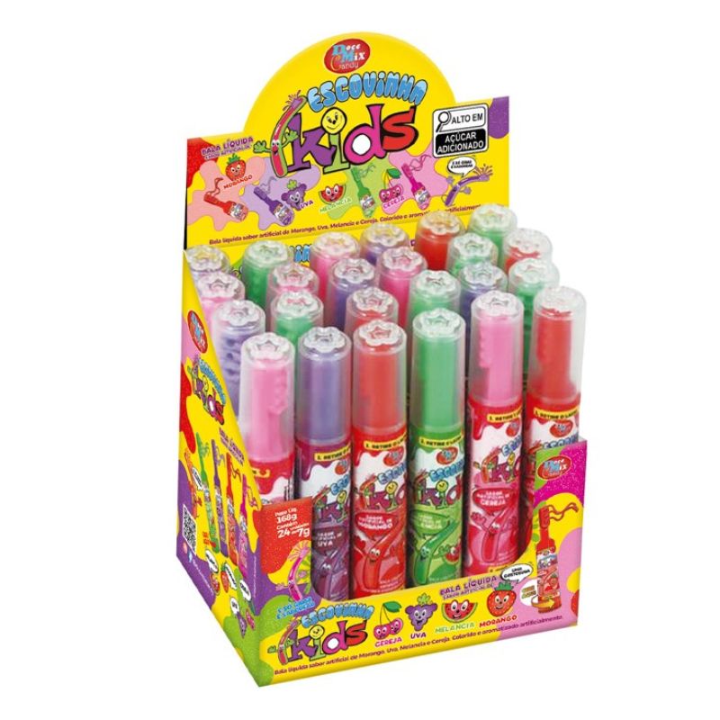 BALA DOCE MIX ESCOVINHA KIDS FRUTAS SORT
