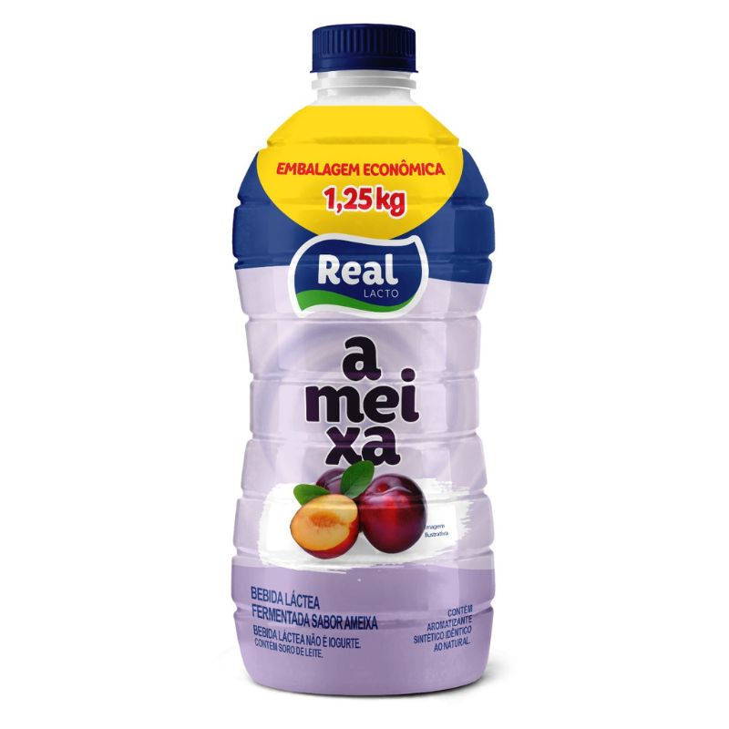 Bebida Láctea Real Lacto sabor Ameixa garafa 1,25kg