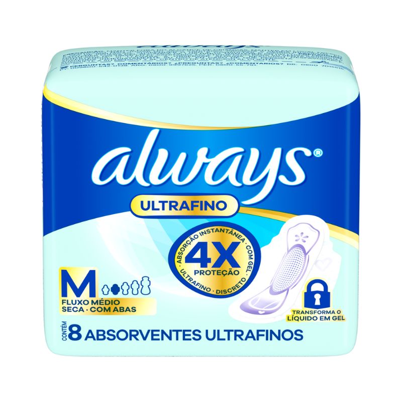 ABS ALWAYS ULTRAFINO C/ABAS MEDIO SECA M