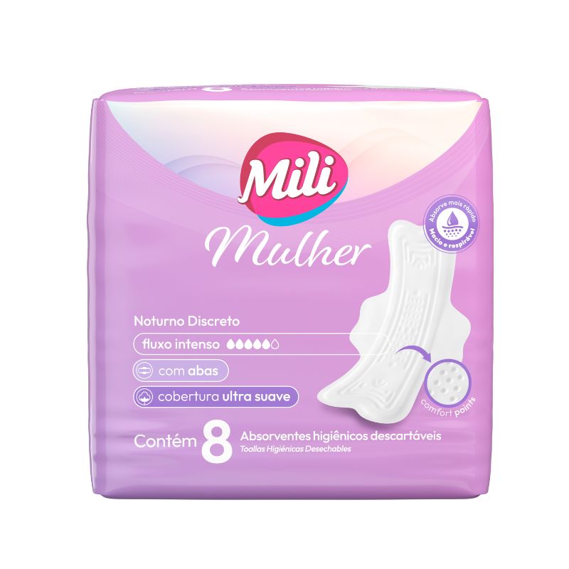 ABS MILI MULHER C/ ABAS NOTURNO DISCRETO