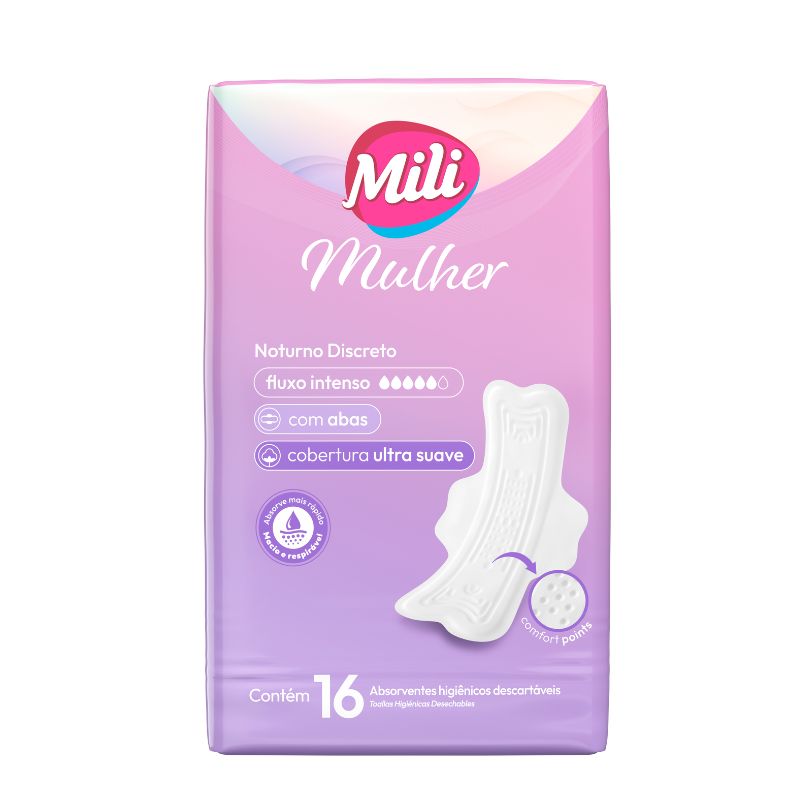 ABS MILI MULHER C/ ABAS NOTURNO DISCRETO