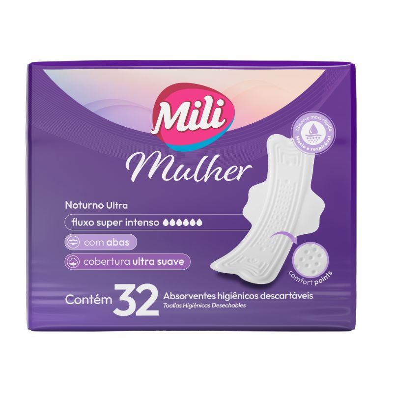 ABS MILI MULHER C/ ABAS NOTURNO ULTRA