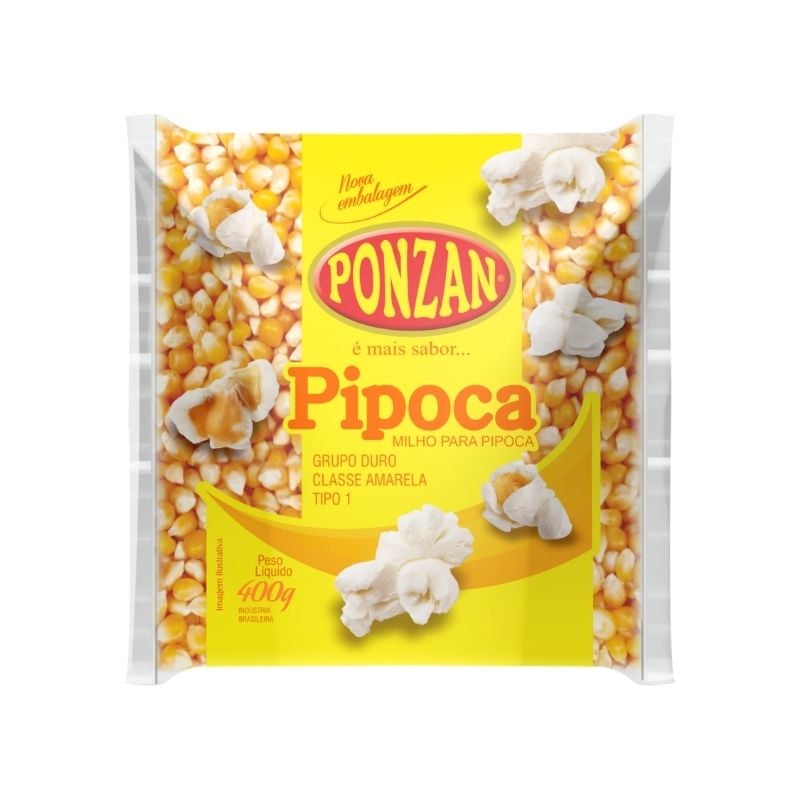 Milho Pipoca Ponzan Nacional 400g