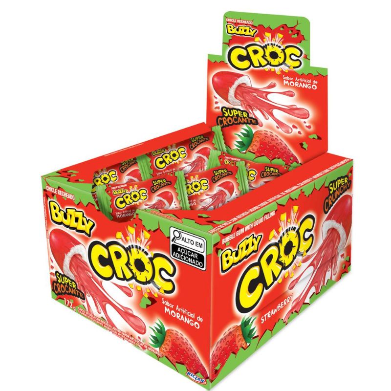 CHICLE BUZZY CROC MORANGO