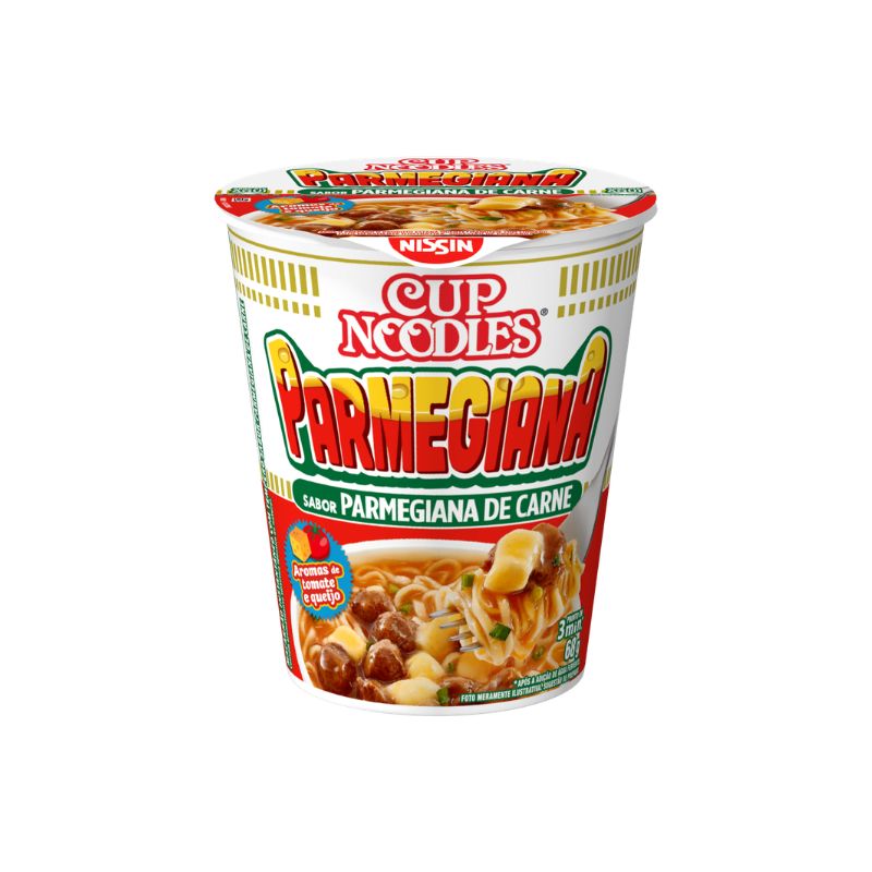 Macarrão Instantâneo Cup Noodles Parmegiana de Carne 68g