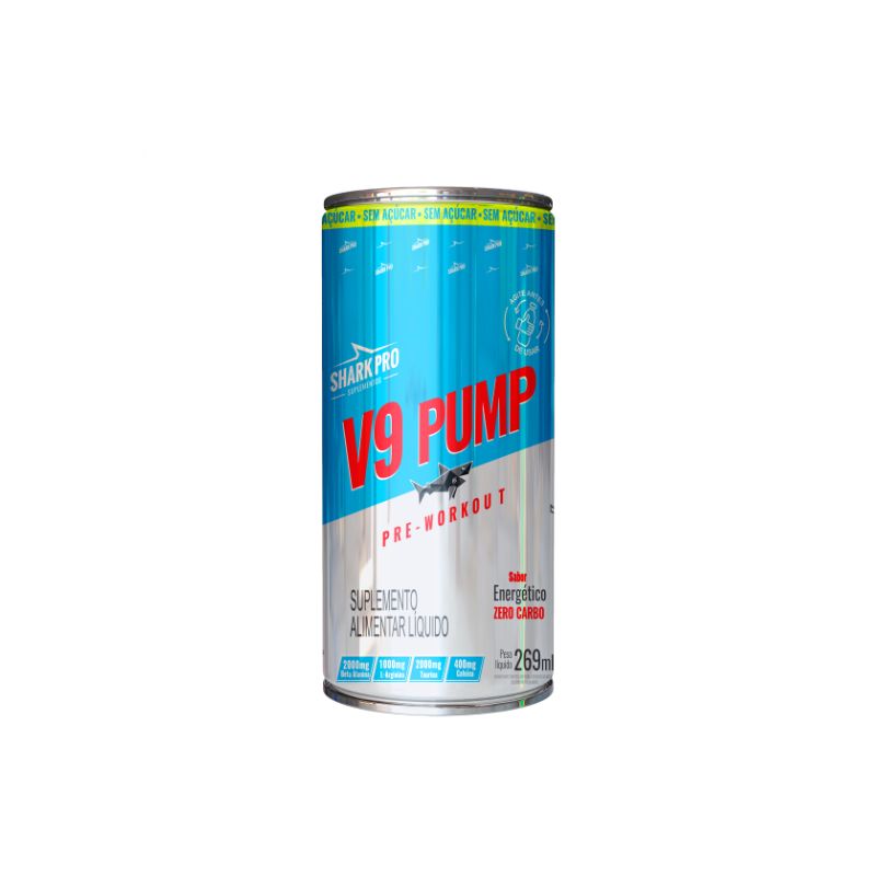 Suplemento Alimentar Liquído Shark V9 Pump Energetic Lata 269ml