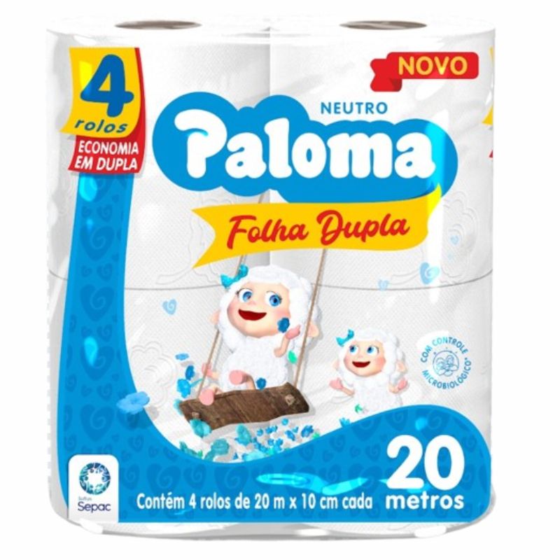 PAPEL HIG PALOMA FL DUPLA 20M