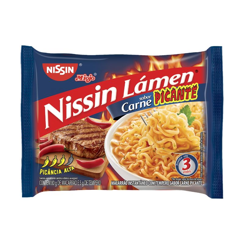 Macarrão Instantâneo Nissin Lamen Carne Picante 85g