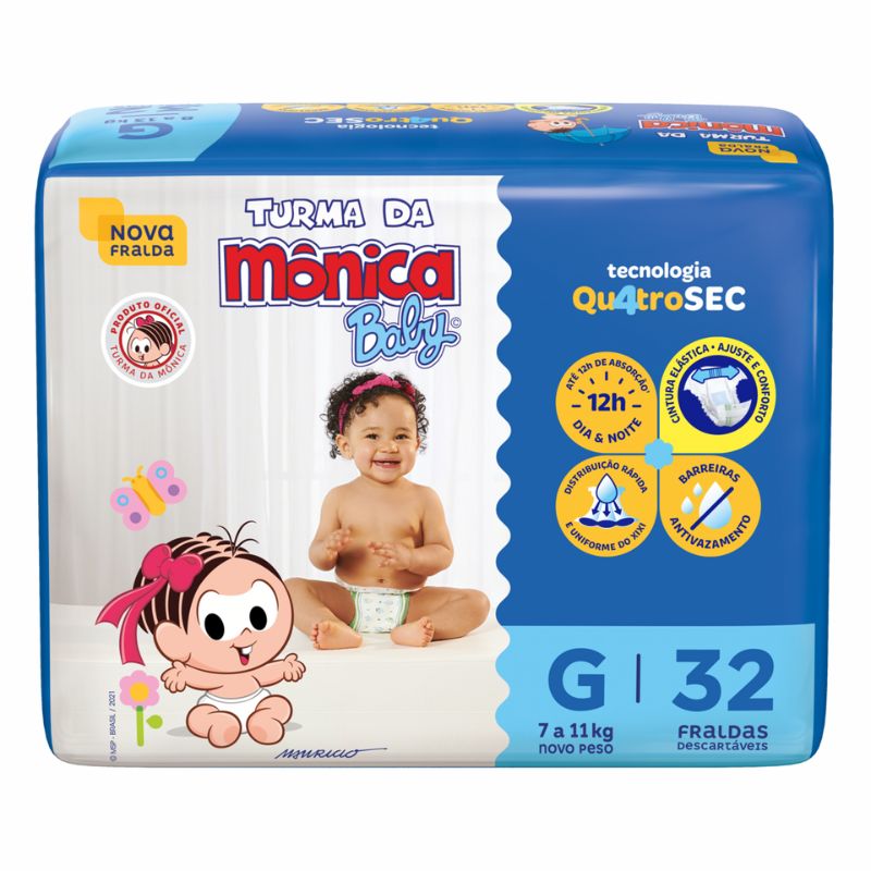 FRALDA DEC TURMA MONICA BABY G