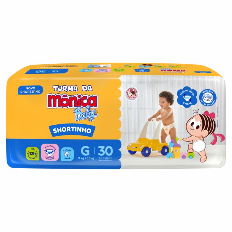FRALDA DEC TURMA MONICA BABY SHORT G